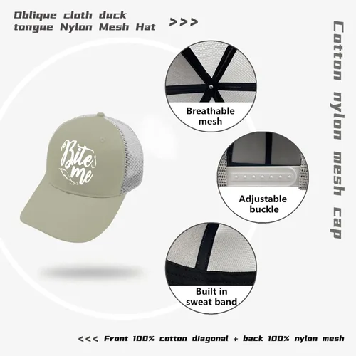 Vista 7 de devor Baseball Cap Bite Me Dad Hat, Graphic Dad Hats for Men