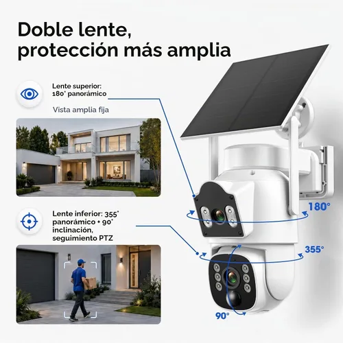 Vista 4 de Camcamp Cámaras de seguridad solares inalámbricas al aire libre