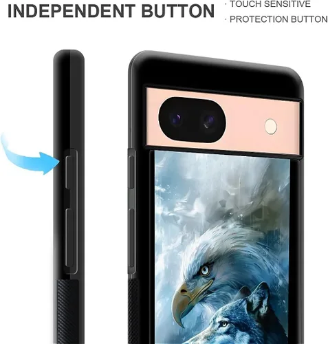 Vista 1978 de Compatible con Google Pixel 4A 5G Mobile Case Creative Acrylic Panel trasero Silicona Protección Grip especialmente diseñado para Google Pixel 4A 5G