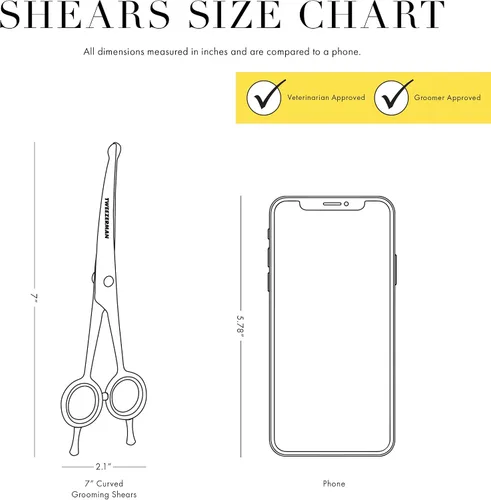 Vista 8 de Tweezerman 7" Pet Grooming Shears-Safety Round Tips for Dogs & Cats