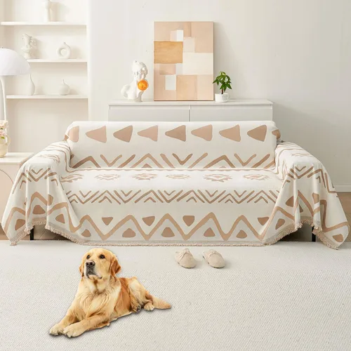 Vista 13 de HAOMAIJIA Funda de sofá antideslizante para sofá de 2 cojines, fundas de sofá seccionales lavables para perros y mascotas, protector de muebles