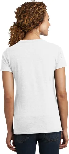 Vista 2 de District Made - Camiseta de manga corta para mujer, color blanco, S