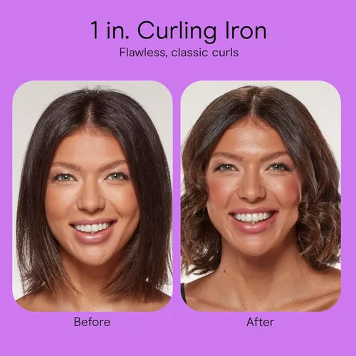 Vista 9 de INFINITI PRO CONAIR Rizador de cerámica de turmalina de 1 pulgada, rizador de pinza, barril de 1 pulgada produce rizos clásicos, rizador de pelo
