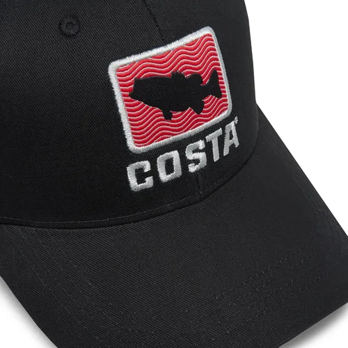 Vista 2 de Costa Del Mar Marlin Waves Trucker para hombre Negro