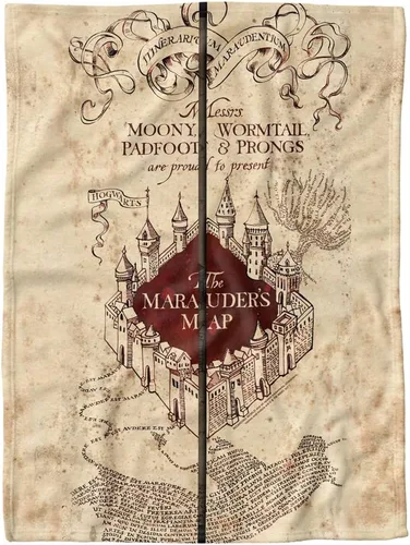 Vista 4 de Harry Potter, 30 x 40 pulgadas, mapa plegado unisex para bebés niñas y niños