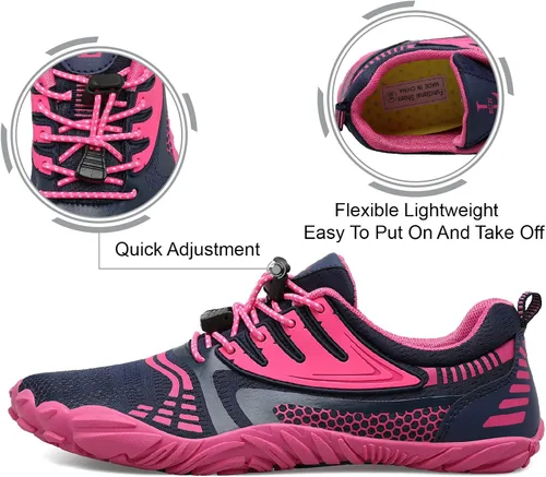 Vista 5 de L-RUN Athletic Water Hiking Shoes Beach Sports Shoes for Swim Toe Shoes Women Men