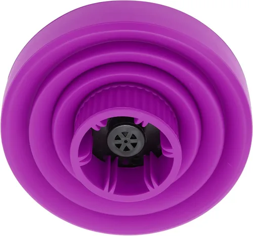 Vista 7 de Difusor de secador de pelo, universal plegable, portátil, ligero, plegable, morado
