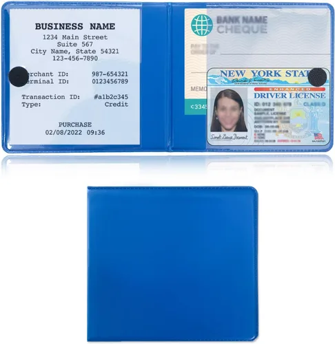Vista 25 de Kewucn Soporte para seguro de registro de automóvil, organizador esencial de 10.55 x 4.8 pulgadas con cierre, accesorios interiores de vehículos