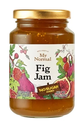 Vista 13 de My Normal Mermelada de manzana y canela sin azúcar, apta para diabéticos, gelatina de manzana al 50% con alulosa, keto y mermelada de azúcar sin