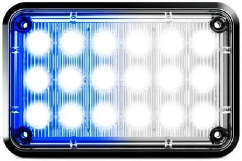 Vista 15 de Alpha-Z 6x4 Ambulancia LED Montaje en Superficie Luces estroboscópicas de emergencia y camión de bomberos Luz de advertencia ultra delgada
