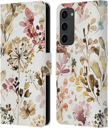 Vista 249 de Head Case Designs Officially Licensed Ninola Beige Wild Grasses Leather Wallet Case Compatible with Samsung Galaxy A07 4G