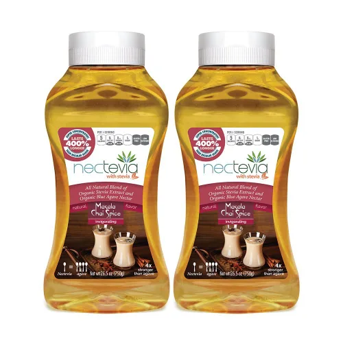 Vista 5 de Nectevia New England Maple - Néctar de agave con infusión de stevia, paquete de 2
