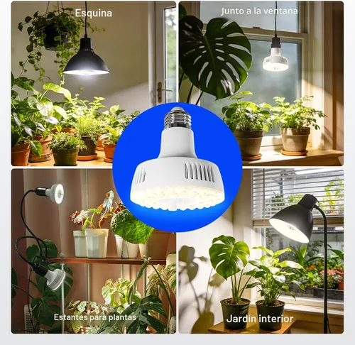 Vista 9 de Barrina Orbgrow OG11A - Bombillas de cultivo para plantas de interior, atenuación y sincronización integradas, 4000K 11W (equivalente a 100 W)
