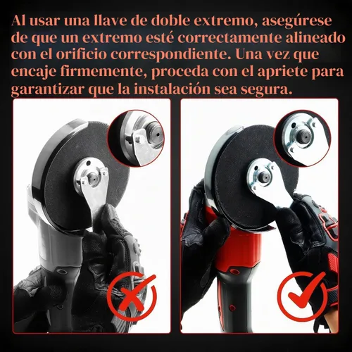 Vista 9 de DOGTOOTH Kit de amoladora angular inalámbrica sin escobillas de 21 V, 4-1/2'' pulgadas, máximo 10000 RPM, compatible con batería Makita de 18 V, 1