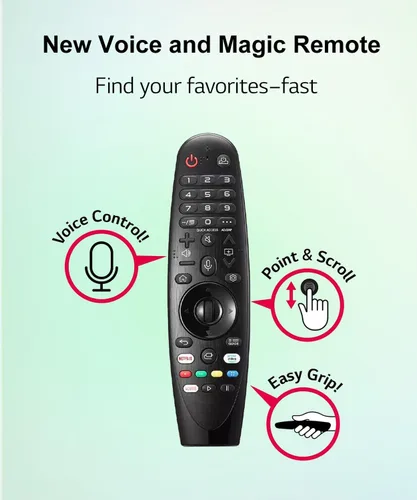 Vista 5 de Control remoto mágico por voz universal para LG C9 B9 W8 E8 SM86 SM95 UM71 UM80 SK8000 SK9500 UK6500 UK7700 NANO81 CX GX PUA Series Smart TV MR19BA