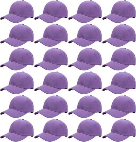 Vista 32 de Falari - 24/144 unidades de gorra de béisbol unisex, lisa y de tamaño ajustable, venta al por mayor Paquete de 144 verde militar