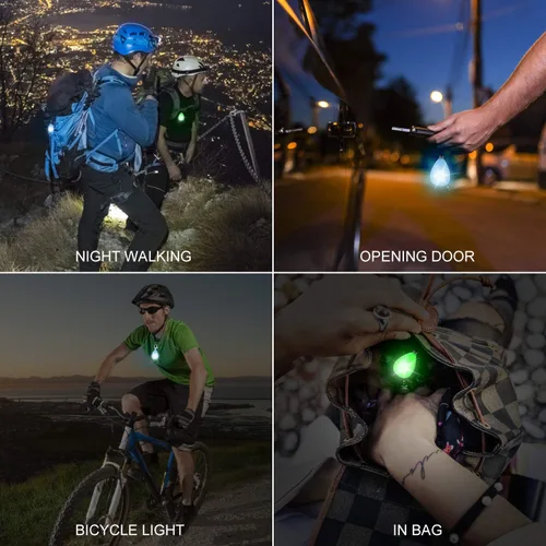 Vista 3 de Paquete de 2 luces recargables para perros, luz para collar de perro, impermeable, luces de seguridad LED para perros con 3 modos, múltiples