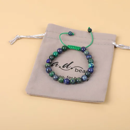 Vista 95 de AD Beads Pulseras de piedras preciosas unisex de 0.315 pulgadas (0.315 in), macramé curativo ajustable de 7 a 9 pulgadas Usa esta pulsera