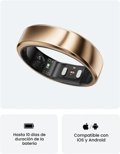 Vista 8 de RingConn Gen 2 Air, Anillo Inteligente AI Ultra-Delgado, Batería de 10 Días, Monitor de Fitness/Sueño/Estrés/FC para Mujeres y Hombres, Sin Tarifa