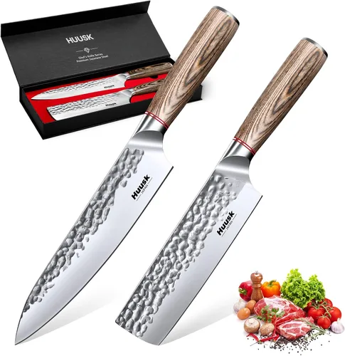Vista 8 de Huusk - Cuchillo deshuesador para cortar carne con mango ergonómico de madera de Pakka