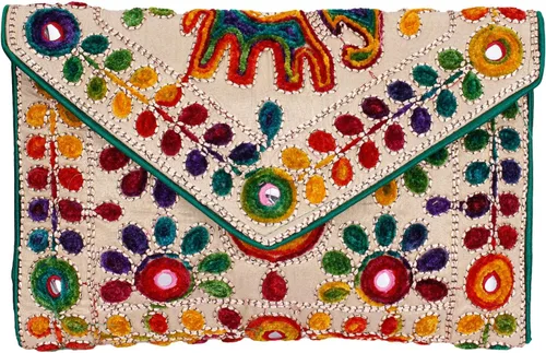 Vista 3 de Rajasthani Jaipuri - Bolso de mano plegable con calidad comprobada