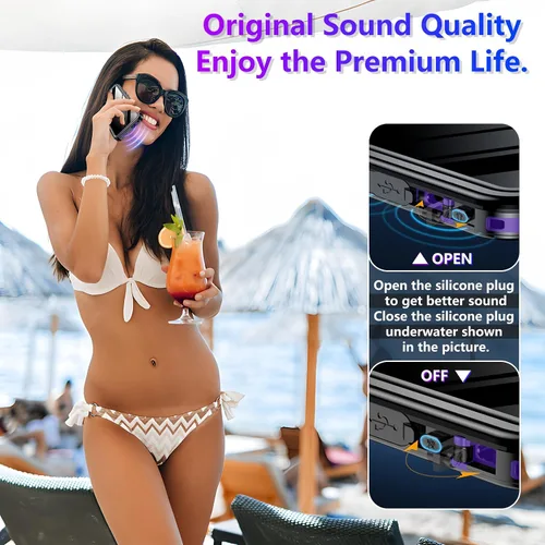 Vista 7 de Funda impermeable para iPhone 15 Pro Max 2025, protector de pantalla integrado y protector de cámara de vidrio, a prueba de golpes, IP68 bajo