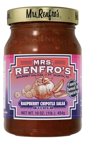Vista 6 de Mrs. Renfro's Salsa de chipotle de frambuesa, 16 oz (paquete de 4)