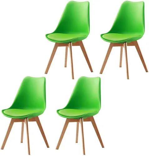Vista 10 de Sillas de comedor modernas, silla lateral tapizada para el hogar, silla auxiliar para sala de conferencias, silla de comedor, silla de comedor sin