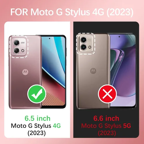 Vista 2 de Funda para Moto G Stylus 4G 2023, Moto G Stylus 2023 (no 0.18 oz) para mujer, con purpurina, suave, elegante, transparente, TPU de lujo, bonita