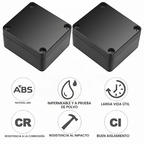 Vista 4 de Caja de proyectos, 4 piezas de caja de conexiones eléctricas, funda de proyecto eléctrico impermeable IP65, cajas eléctricas de exterior de plástico