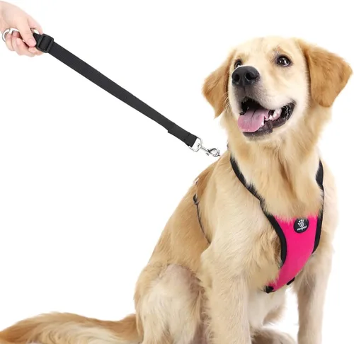 Vista 72 de VavoPaw Cinturón de Seguridad para Perros, Chaleco de Seguridad Arnés para Perros para Automóvil con Hebilla Ajustable Cinturón de Seguridad