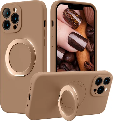 Vista 49 de Funda de silicona con soporte para iPhone 17 Pro [compatible con MagSafe] [Protección completa de la cámara] (6.3 pulgadas 2025), fundas de teléfono