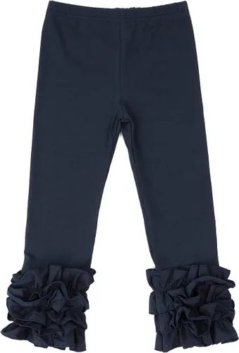 Vista 7 de HOOLCHEAN Leggings de algodón con volantes para bebés y niñas pequeñas