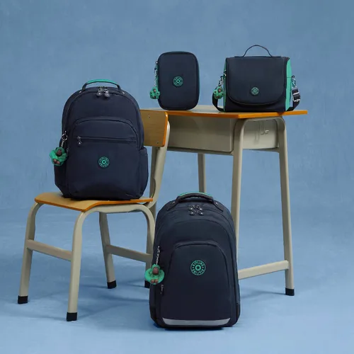 Vista 7 de Kipling Mochila para portátil Class Room de 17", Azul Verde Bl, Moderno minimalista clásico compacto