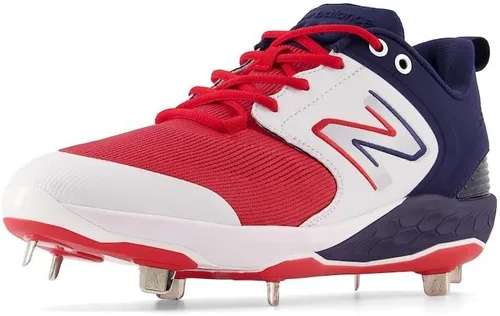 Vista 14 de New Balance - Zapatos de béisbol de metal Fresh Foam X 3000 V6 para hombre Negro/Negro