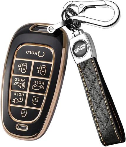 Vista 18 de ontto Soporte para llavero remoto inteligente de 8 botones compatible con Hyundai Sonata Sel IONIQ 5 Nexo Tucson Sonata 2020 Grandeur 2020 Sonata