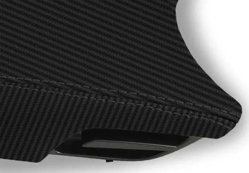 Vista 2 de Tapa para consola central (fibra de carbono, para Hyundai Azera, 2012-2017), color negro
