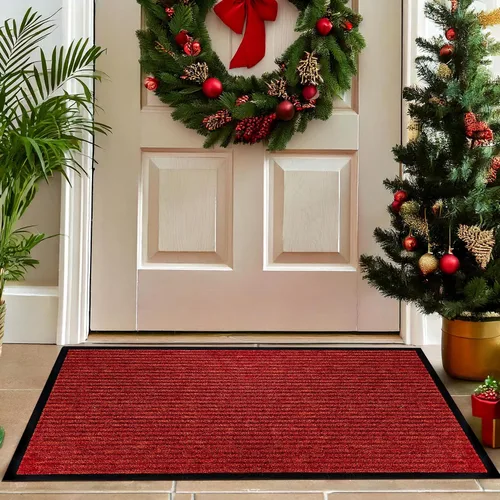 Vista 10 de LuxUrux Tapete de goma duradero para puerta, resistente, interior/exterior, fácil de limpiar, impermeable, patio, garaje, tapete comercial
