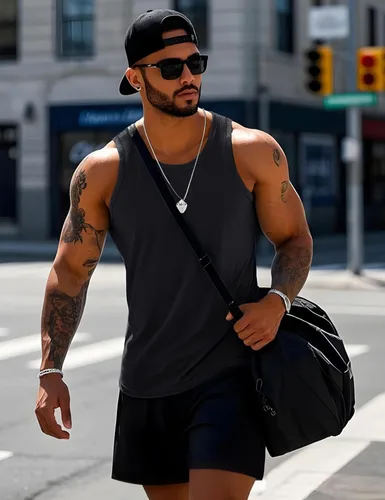 Vista 3 de MAGCOMSEN Mens Workout Tank Tops Muscle Athletic Gym Cotton Undershirt Sleeveless Shirts