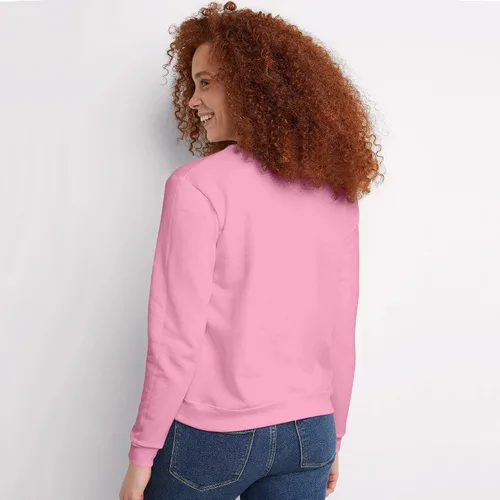 Vista 2 de Hanes Ecosmart Sudadera de cuello redondo con muesca en V para mujer