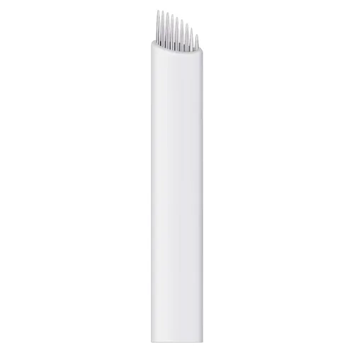 Vista 7 de 50pcs Aguja de Maquillaje Permanente Manual Ceja Tatuaje Microblade Agujas Inclinadas (7 Agujas Inclinadas)
