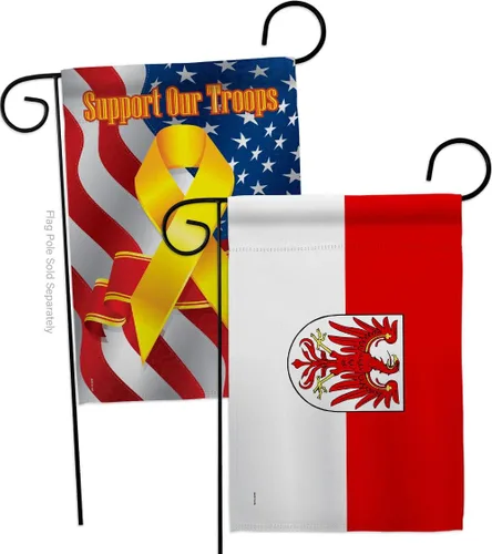 Vista 6 de Brandenburg Garden Flags 2pcs Pack Regional Germany States Central Europe Territory Old History Country Particular Area Small Decorative Gift Yard