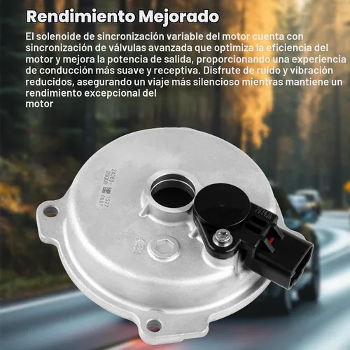 Vista 2 de 24360-2GGD0 - Solenoide VVT de sincronización de válvula variable con sensor compatible con Hyundai Santa Fe/Sonata/Tucson 2017-2021, Kia