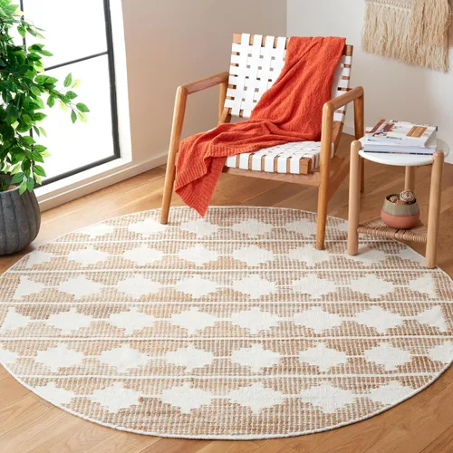 Vista 9 de SAFAVIEH Natural Fiber Collection NF511A - Alfombra de pasillo, 2 pies 3 pulgadas x 8 pies, marfil y natural, hecha a mano de yute y lana, ideal