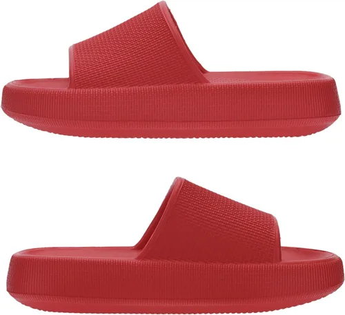 Vista 2 de Joomra - Sandalias acolchadas tipo pantuflas para mujeres y hombres, antideslizantes, de secado rápido, sandalias para baño, con suela gruesa