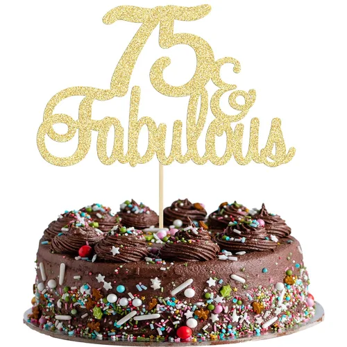 Vista 21 de Gyufise 1 decoración de 30 con purpurina dorada y fabulosos adornos para tartas de 30 años y fabulosos adornos para tartas de cumpleaños de 30 años
