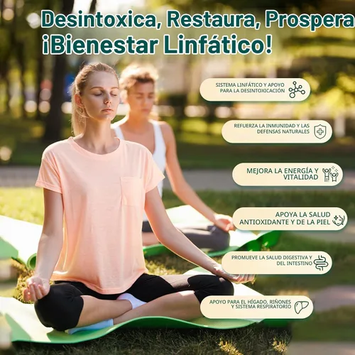 Vista 3 de Gotas líquidas de drenaje linfático liposomal, suplemento de apoyo linfático con raíz de diente de león, cuchillas, equinácea, caléndula