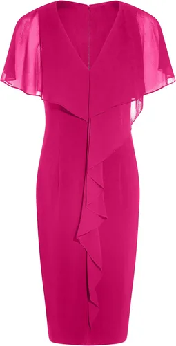 Vista 4 de Adrianna Papell Vestido de punto y gasa para mujer