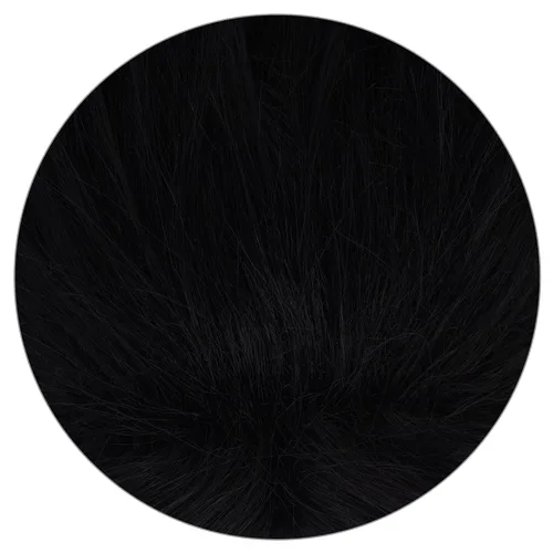 Vista 6 de Peluca de cosplay de pelo corto rizado negro para adultos, pelucas de Halloween para mujeres y hombres