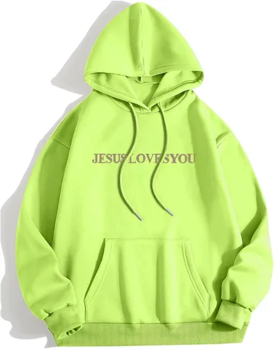Vista 5 de Jesus Loves You - Sudadera con capucha Christian Jesus Saves Faith para hombre y mujer, ropa de calle, regalo Y2K